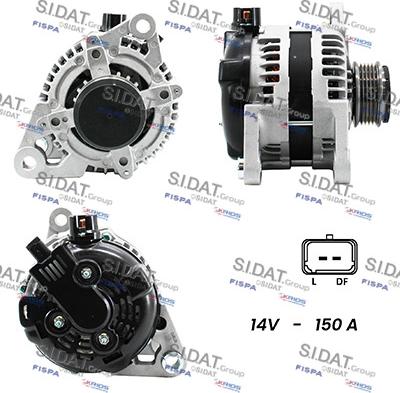 Sidat A12DE0214A2 - Alternatore www.autoricambi360.it