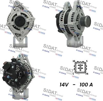 Sidat A12DE0728A2 - Alternatore www.autoricambi360.it