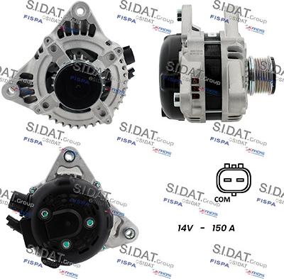 Sidat A12DE1408A2 - Alternatore www.autoricambi360.it