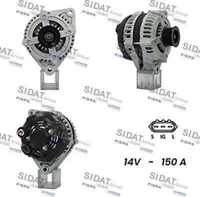 Sidat A12DE1113A2 - Alternatore www.autoricambi360.it