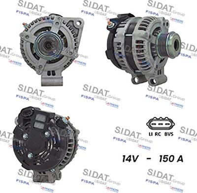 Sidat A12DE1112A2 - Alternatore www.autoricambi360.it