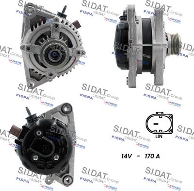 Sidat A12DE1335 - Alternatore www.autoricambi360.it