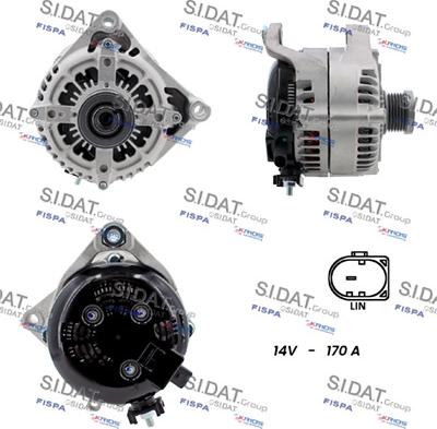 Sidat A12DE1238A2 - Alternatore www.autoricambi360.it