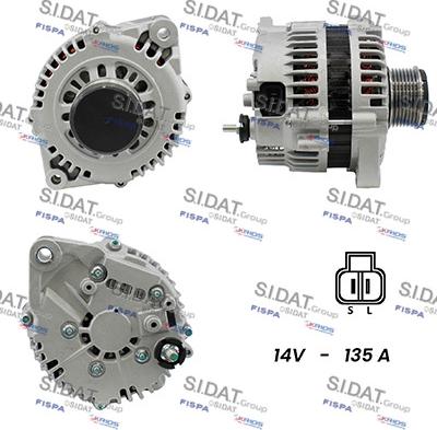 Sidat A12HT0289A2 - Alternatore www.autoricambi360.it