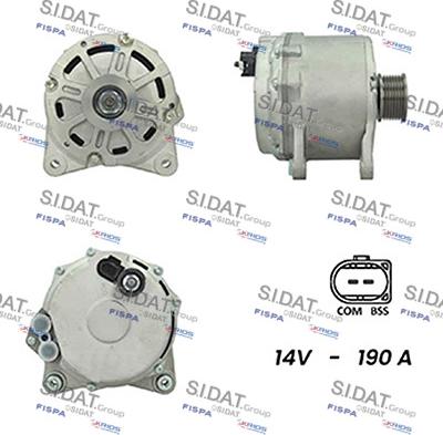 Sidat A12HT0733A2 - Alternatore www.autoricambi360.it