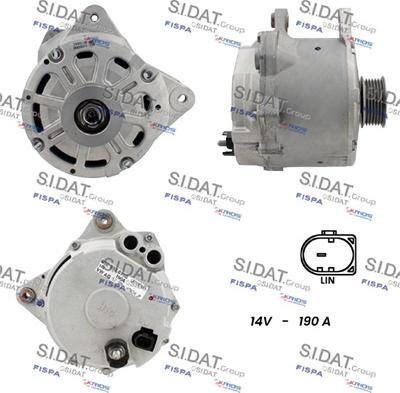 Sidat A12HT1251 - Alternatore www.autoricambi360.it