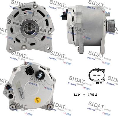 Sidat A12HT1257 - Alternatore www.autoricambi360.it