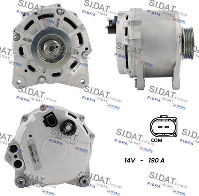 Sidat A12HT1267 - Alternatore www.autoricambi360.it