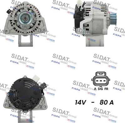 Sidat A12MA0426A2 - Alternatore www.autoricambi360.it