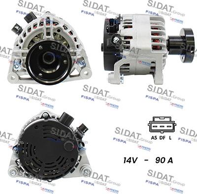 Sidat A12MA0059A2 - Alternatore www.autoricambi360.it