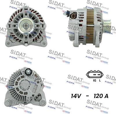 Sidat A12MH0698 - Alternatore www.autoricambi360.it