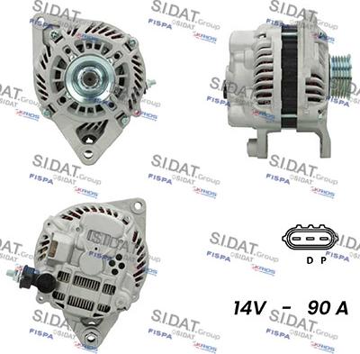 Sidat A12MH0654A2 - Alternatore www.autoricambi360.it