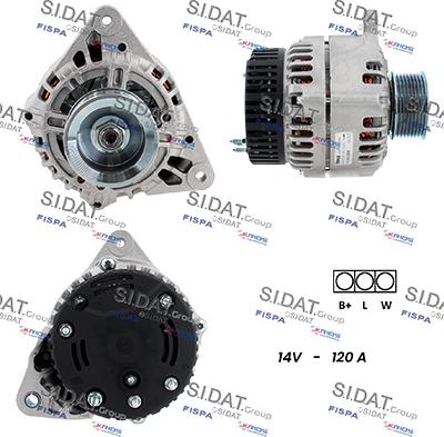 Sidat A12ML0318 - Alternatore www.autoricambi360.it