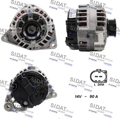 Sidat A12VA0499 - Alternatore www.autoricambi360.it