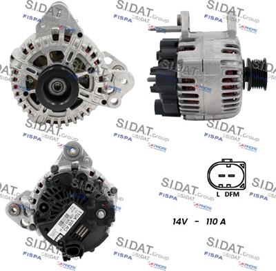 Sidat A12VA0400 - Alternatore www.autoricambi360.it