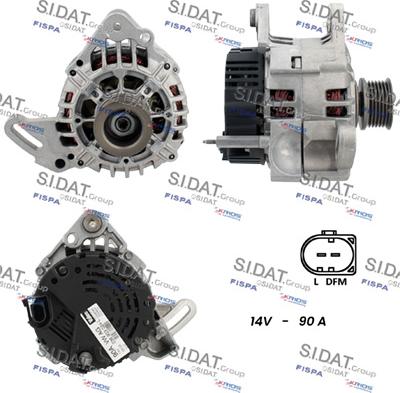 Sidat A12VA0401 - Alternatore www.autoricambi360.it
