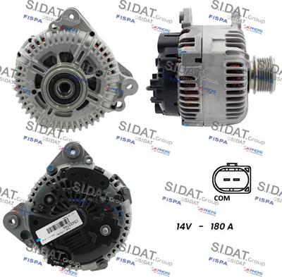 Sidat A12VA0503 - Alternatore www.autoricambi360.it