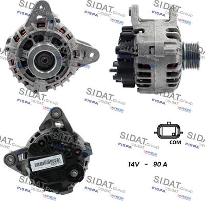Sidat A12VA0581 - Alternatore www.autoricambi360.it