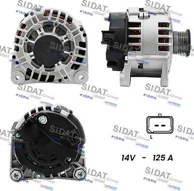 Sidat A12VA0042A2 - Alternatore www.autoricambi360.it