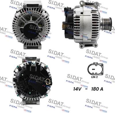 Sidat A12VA0047 - Alternatore www.autoricambi360.it