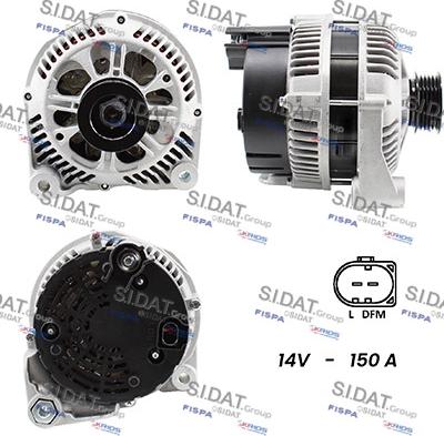 Sidat A12VA0053A2 - Alternatore www.autoricambi360.it