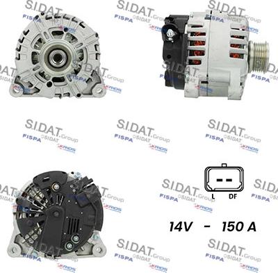 Sidat A12VA0004A2 - Alternatore www.autoricambi360.it