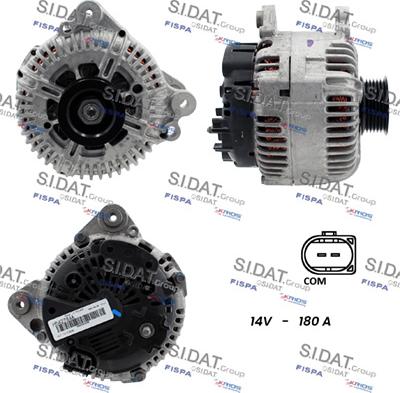Sidat A12VA0074 - Alternatore www.autoricambi360.it