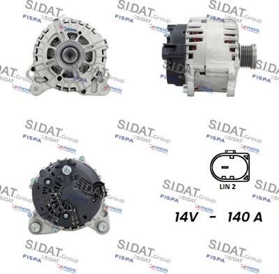 Sidat A12VA0864 - Alternatore www.autoricambi360.it