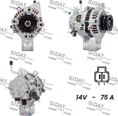 Sidat A12VA0393A2 - Alternatore www.autoricambi360.it