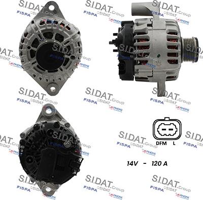 Sidat A12VA1450A2 - Alternatore www.autoricambi360.it