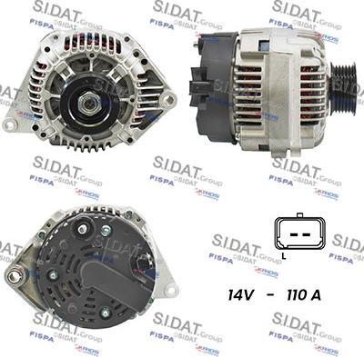 Sidat A12VA1014A2 - Alternatore www.autoricambi360.it