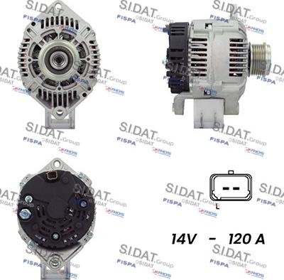 Sidat A12VA1023A2 - Alternatore www.autoricambi360.it