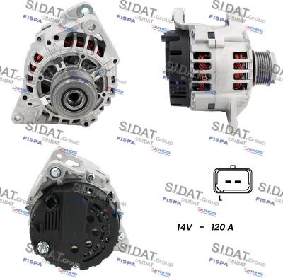 Sidat A12VA1170A2 - Alternatore www.autoricambi360.it
