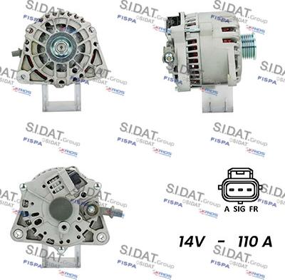 Sidat A12VS0466A2 - Alternatore www.autoricambi360.it