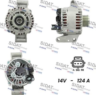 Sidat A12VS0338A2 - Alternatore www.autoricambi360.it