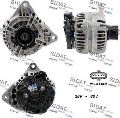 Sidat A24BH0095 - Alternatore www.autoricambi360.it