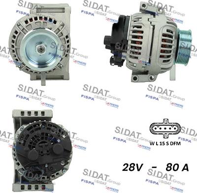 Sidat A24BH0097AS - Alternatore www.autoricambi360.it