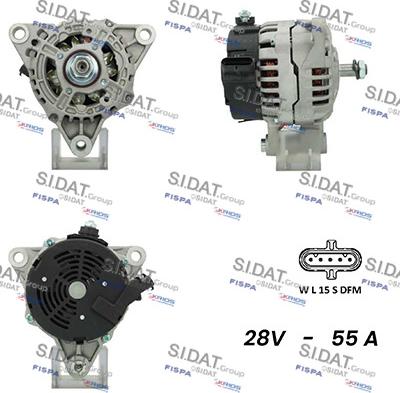 Sidat A24BH0041A2 - Alternatore www.autoricambi360.it