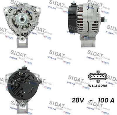 Sidat A24BH0042A2 - Alternatore www.autoricambi360.it