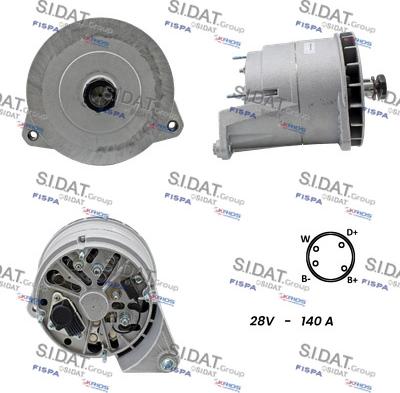 Sidat A24BH0033A2 - Alternatore www.autoricambi360.it