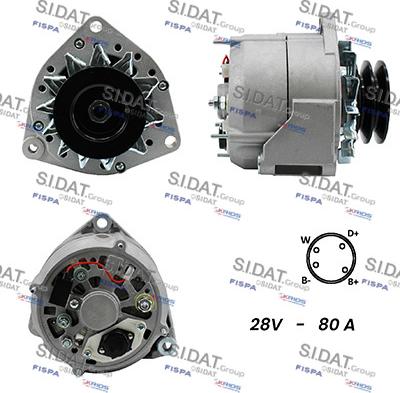 Sidat A24BH0032A2 - Alternatore www.autoricambi360.it