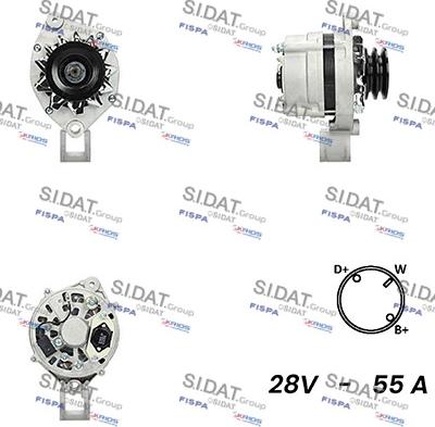 Sidat A24BH0076A2 - Alternatore www.autoricambi360.it