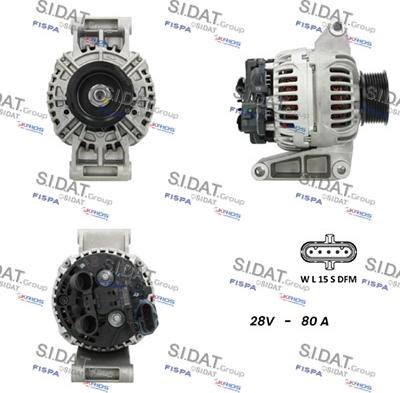 Sidat A24BH0150 - Alternatore www.autoricambi360.it