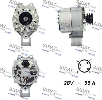 Sidat A24BH0117A2 - Alternatore www.autoricambi360.it
