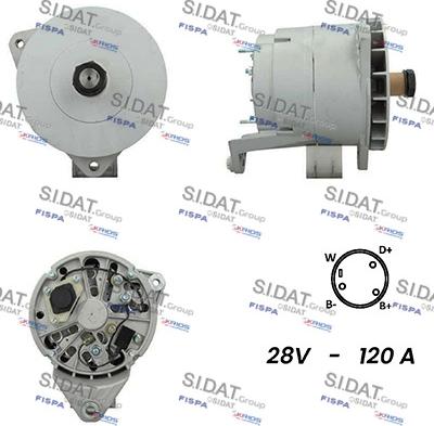 Sidat A24BH0136 - Alternatore www.autoricambi360.it