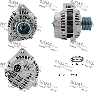 Sidat A24MH0157A2 - Alternatore www.autoricambi360.it