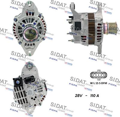 Sidat A24MH0127 - Alternatore www.autoricambi360.it