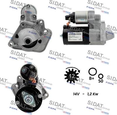 Sidat S12BH0942 - Motorino d'avviamento www.autoricambi360.it