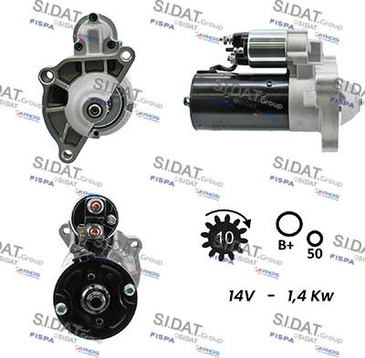 Sidat S12BH0005A2 - Motorino d'avviamento www.autoricambi360.it