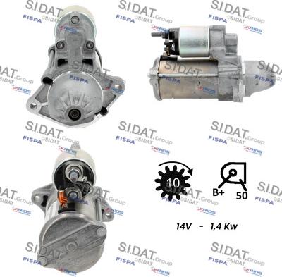 Sidat S12BH0075 - Motorino d'avviamento www.autoricambi360.it